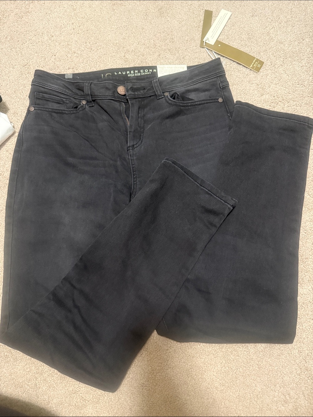 LC Lauren Conrad Black High-Rise Skinny Jeans